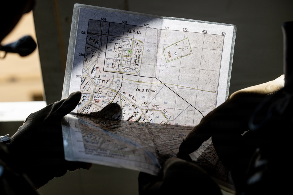 U.S. Marines with 2nd Bn., 1st Marines, participate in force-on-force exercise