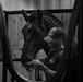 Military Mounted Battalion Soldiers Conduct Stable Duties at Caisson Village