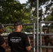 Military Mounted Battalion Soldiers Conduct Stable Duties at Caisson Village