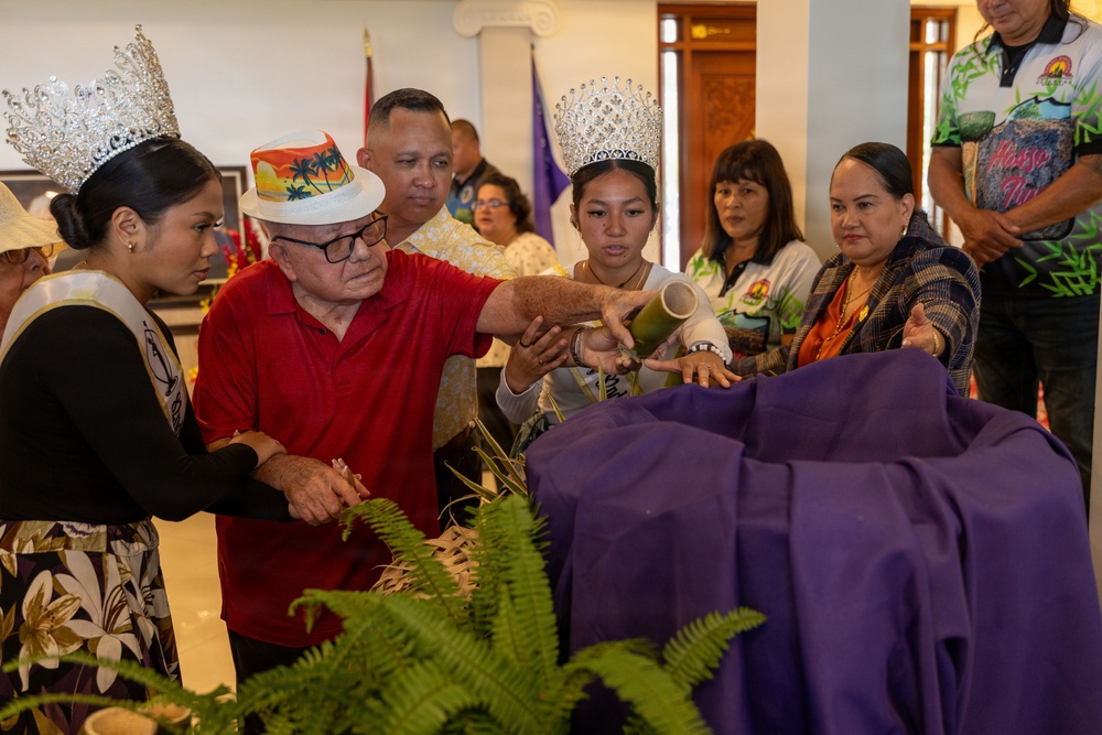 Military, Guam Gather for Hasso Mañenggon Memorial Ceremony
