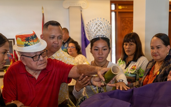 Military, Guam Gather for Hasso Mañenggon Memorial Ceremony
