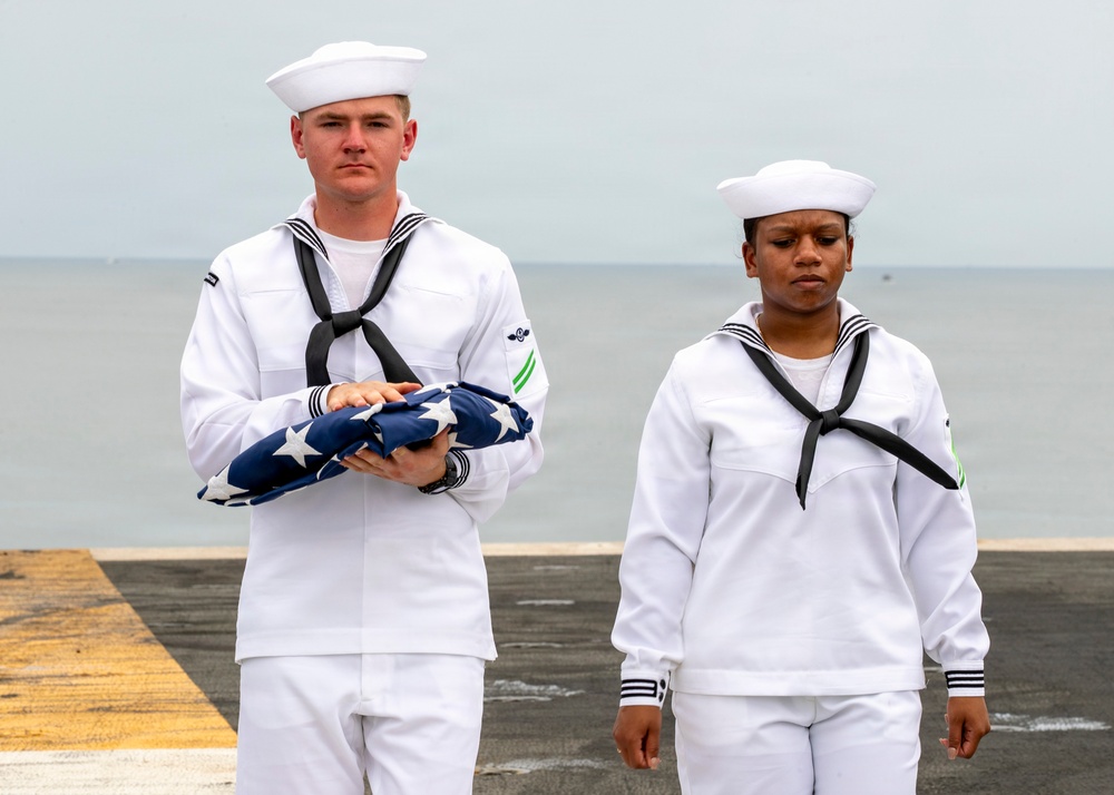 George Washington Conduct Morning Colors