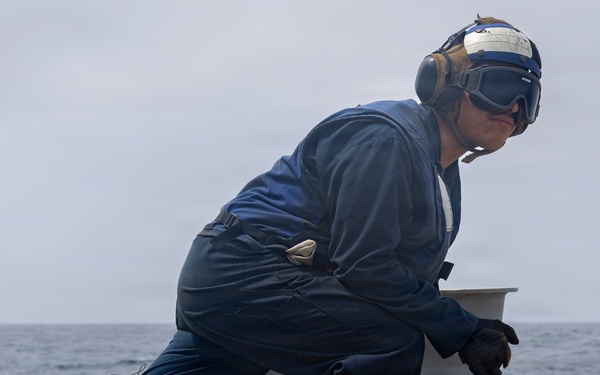 Delbert D. Black Conducts Flight Operations