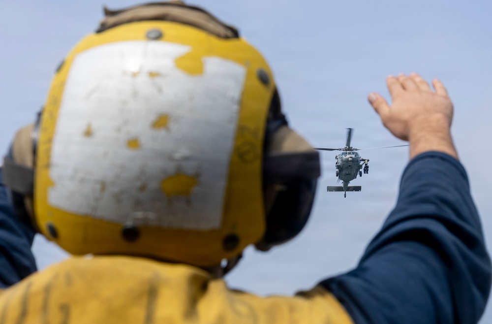 Delbert D. Black Conducts Flight Operations