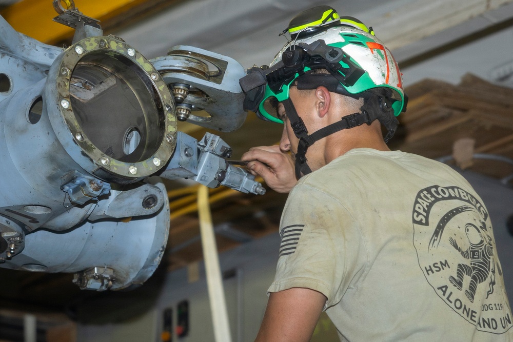 Delbert D. Black Conducts Maintenance