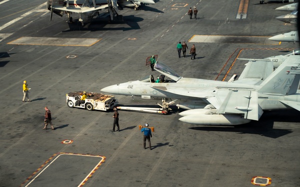 George Washington Conducts Flight Operations