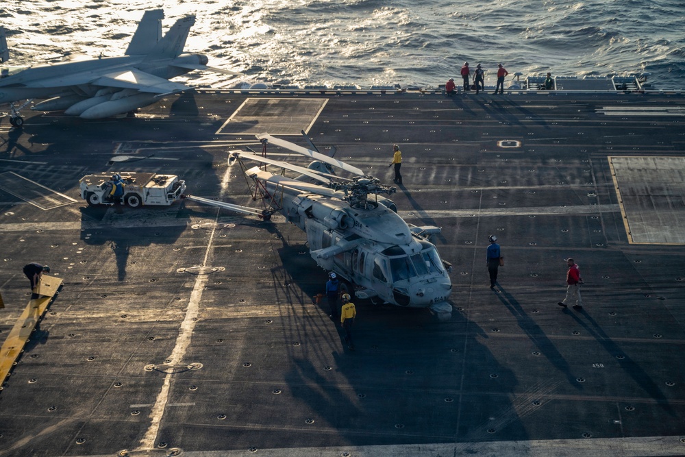 George Washington Conducts Flight Operations