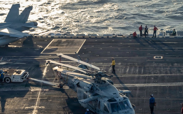 George Washington Conducts Flight Operations