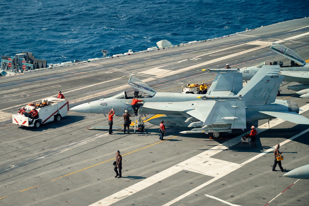 George Washington Conducts Flight Operations