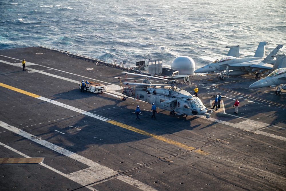 George Washington Conducts Flight Operations