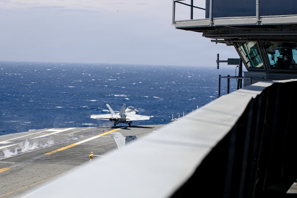 George Washington Conducts Flight Operations
