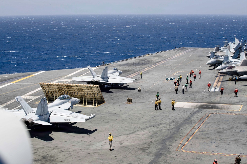George Washington Conducts Flight Operations