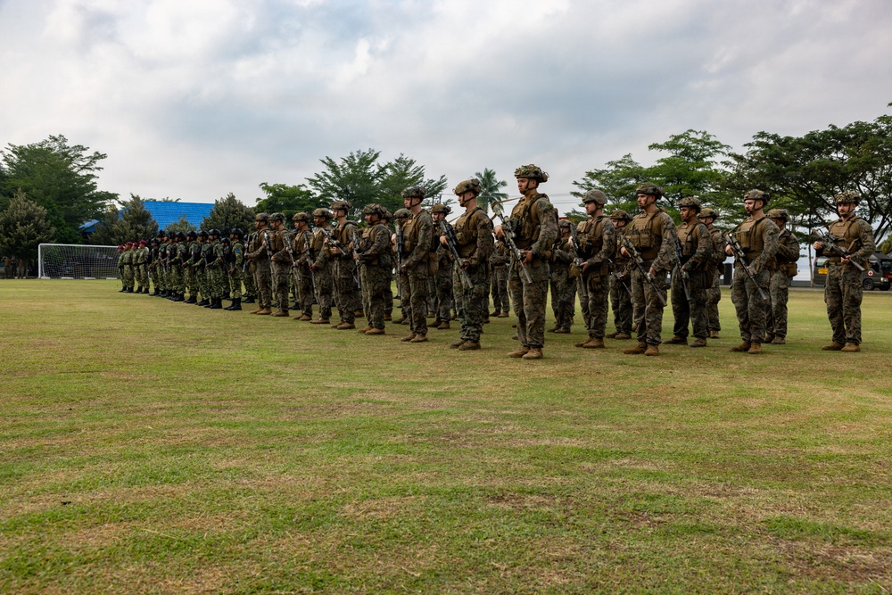 MRF-D Marines participate in opening ceremony for platoon exchange in Indonesia