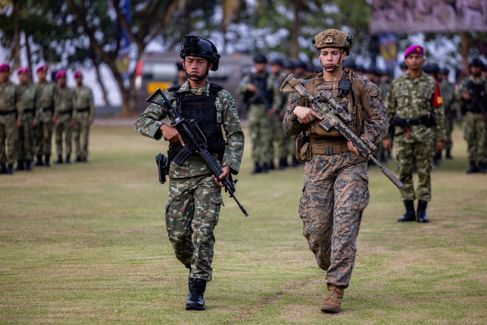 MRF-D Marines participate in opening ceremony for platoon exchange in Indonesia