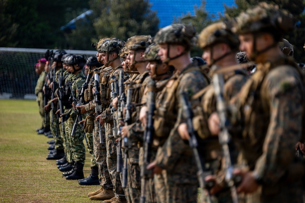 MRF-D Marines participate in opening ceremony for platoon exchange in Indonesia