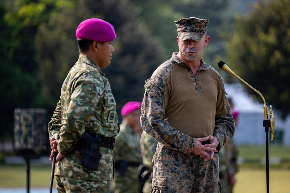 MRF-D Marines participate in opening ceremony for platoon exchange in Indonesia