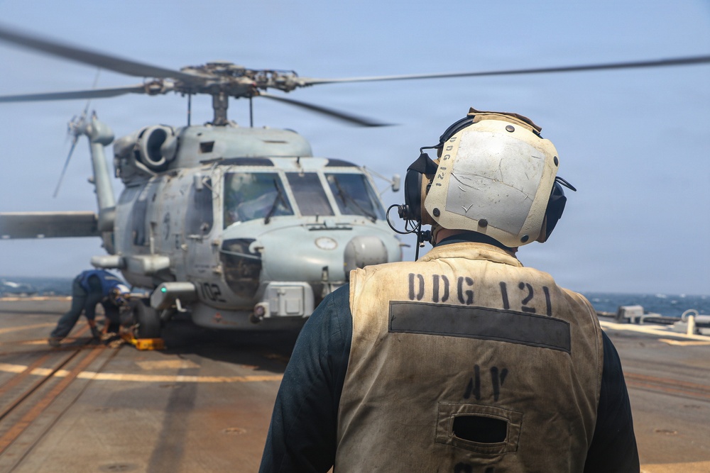 Frank E. Petersen Jr. Conducts Helicopter Operations