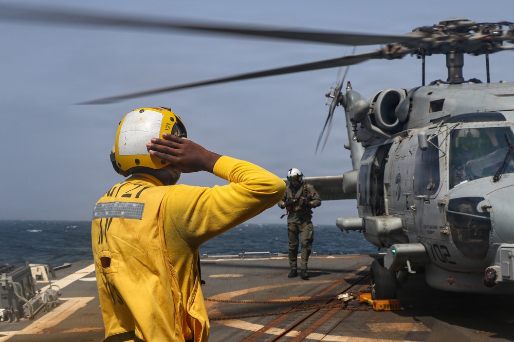 Frank E. Petersen Jr. Conducts Helicopter Operations