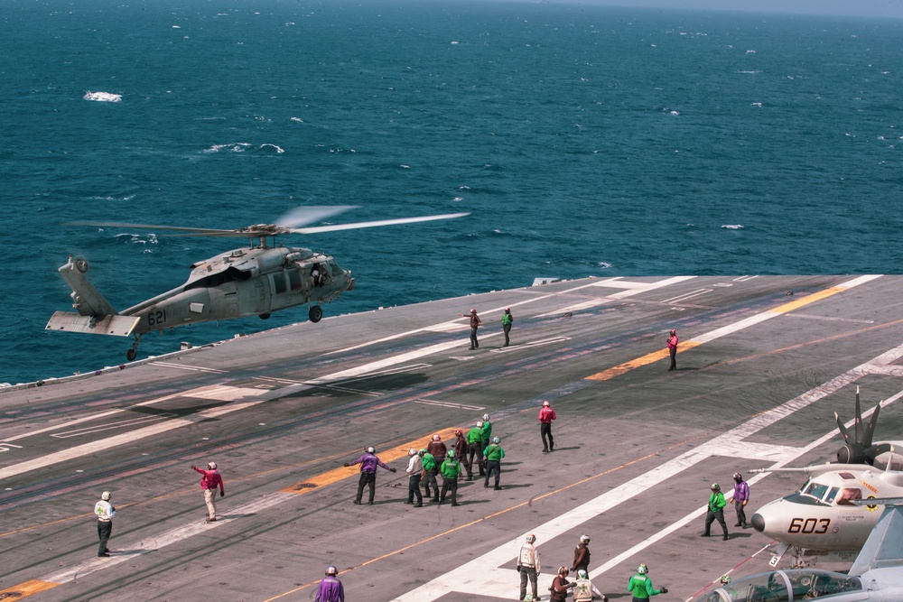 George Washington Conducts Flight Operations