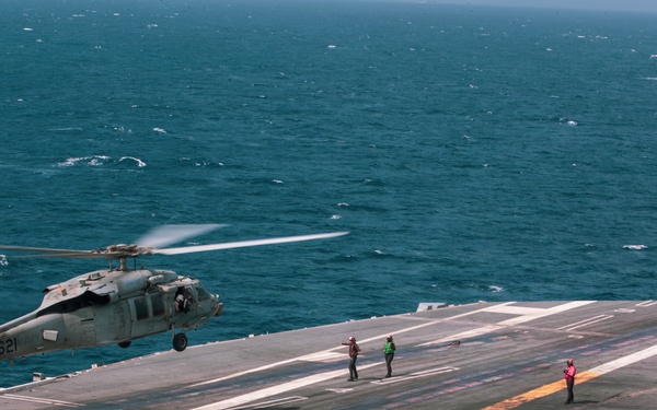 George Washington Conducts Flight Operations