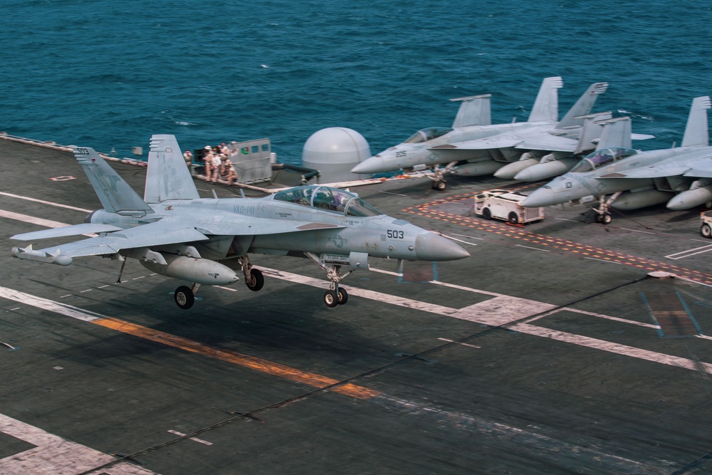 George Washington Conducts Flight Operations