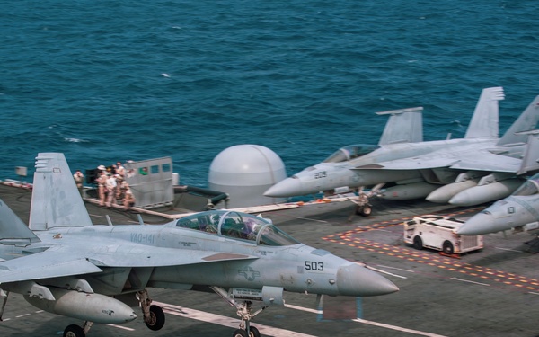 George Washington Conducts Flight Operations