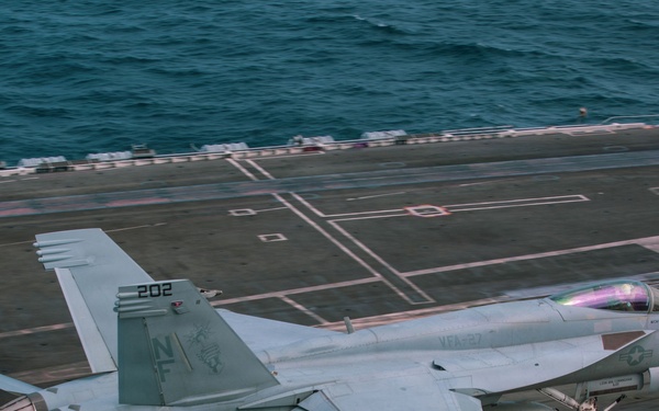George Washington Conducts Flight Operations