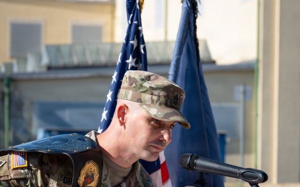 Multi-Domain Command Europe's Extended Range Sensing and Effects Company conducts Change of Responsibility