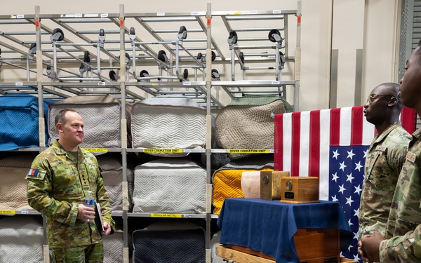 Australian Defence Leader Visits AFMAO to Learn from Care for the Fallen