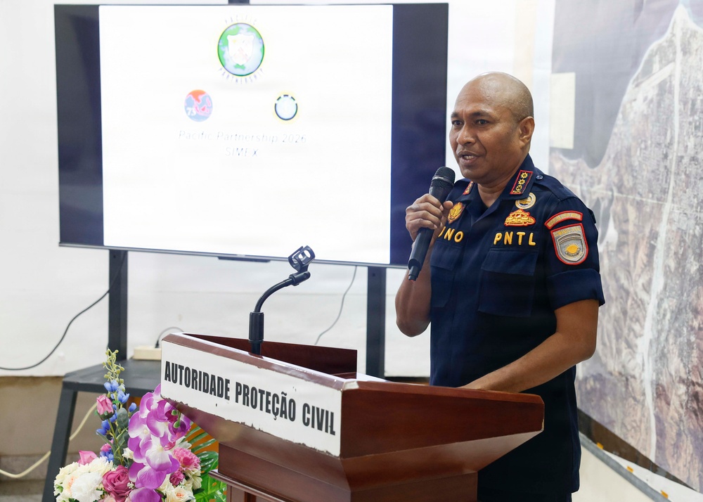 Pacific Partnership 2026 Simulated Exercise at the office of Civil Protection Authority in Dili, Timor-Leste