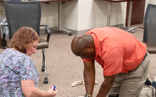 Kenner Army Health Clinic Personnel Conduct Basic Life Support Training