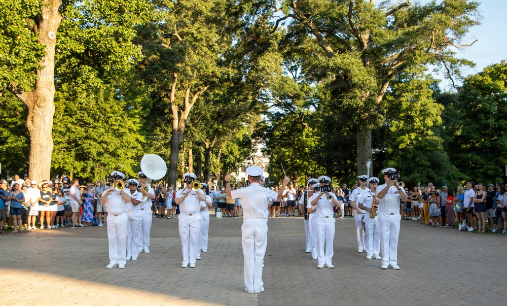 Plebe Parents Weekend Morning Colors