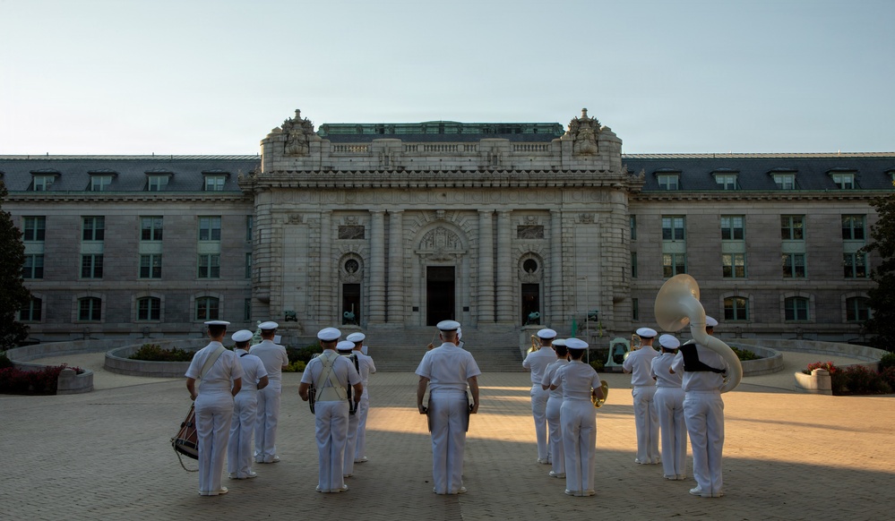 Plebe Parents Weekend Morning Colors