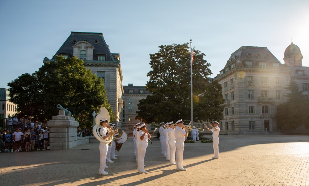 Plebe Parents Weekend Morning Colors