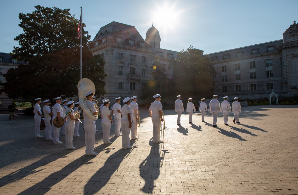 Plebe Parents Weekend Morning Colors