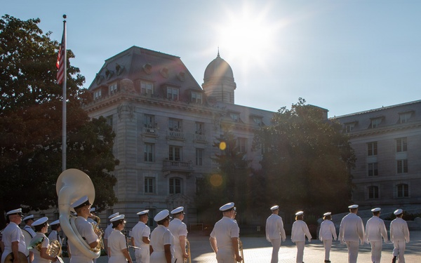 Plebe Parents Weekend Morning Colors
