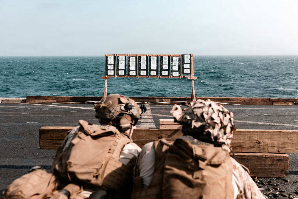 11th MEU Marines Conduct Marksmanship Training