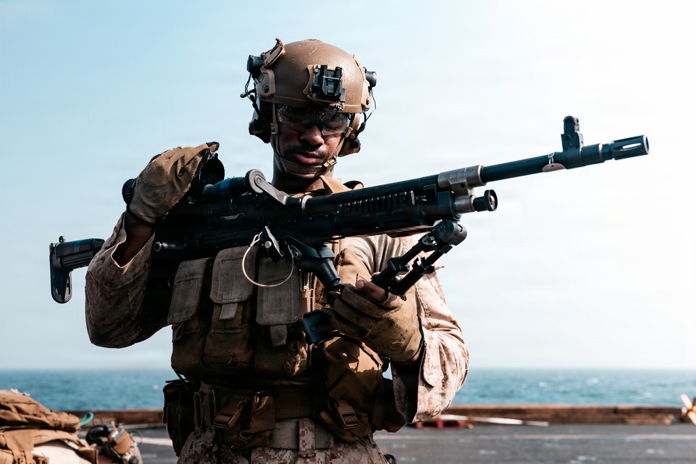 11th MEU Marines Conduct Marksmanship Training
