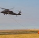 Oregon Guard HH-60 crew drops water on Hagen Fire