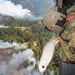 Oregon Guard HH-60 crew drops water on Hagen Fire