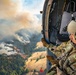 Oregon Guard HH-60 crew drops water on Hagen Fire