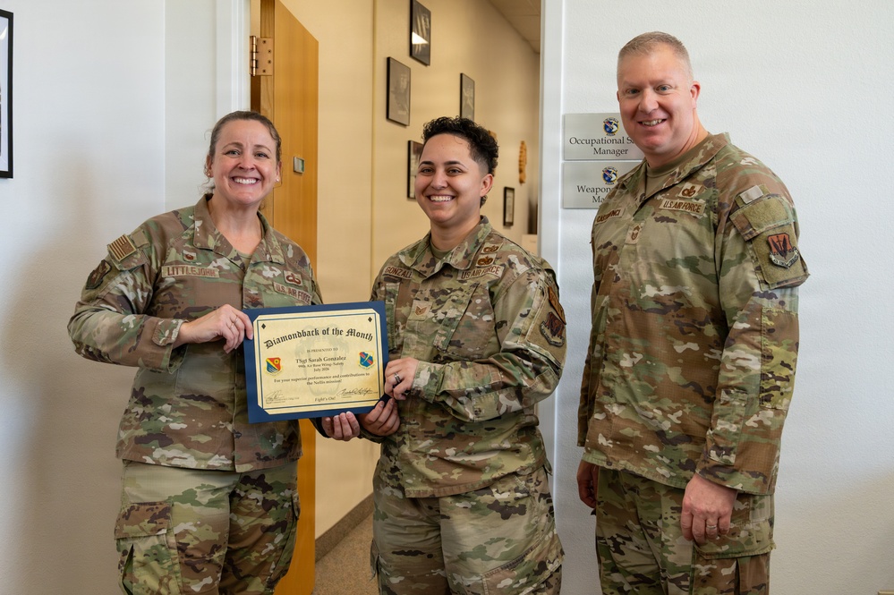 Nellis recognizes Diamondback of the Month