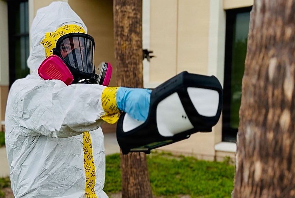 Behind the mask: Bio Airmen fight to eliminate hazards so warfighters can win