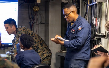 U.S. Marines, Sailors conduct CAC2S training aboard USS Essex