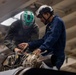 VMM-164 (REIN) conducts UH-1Y maintenance aboard USS Essex