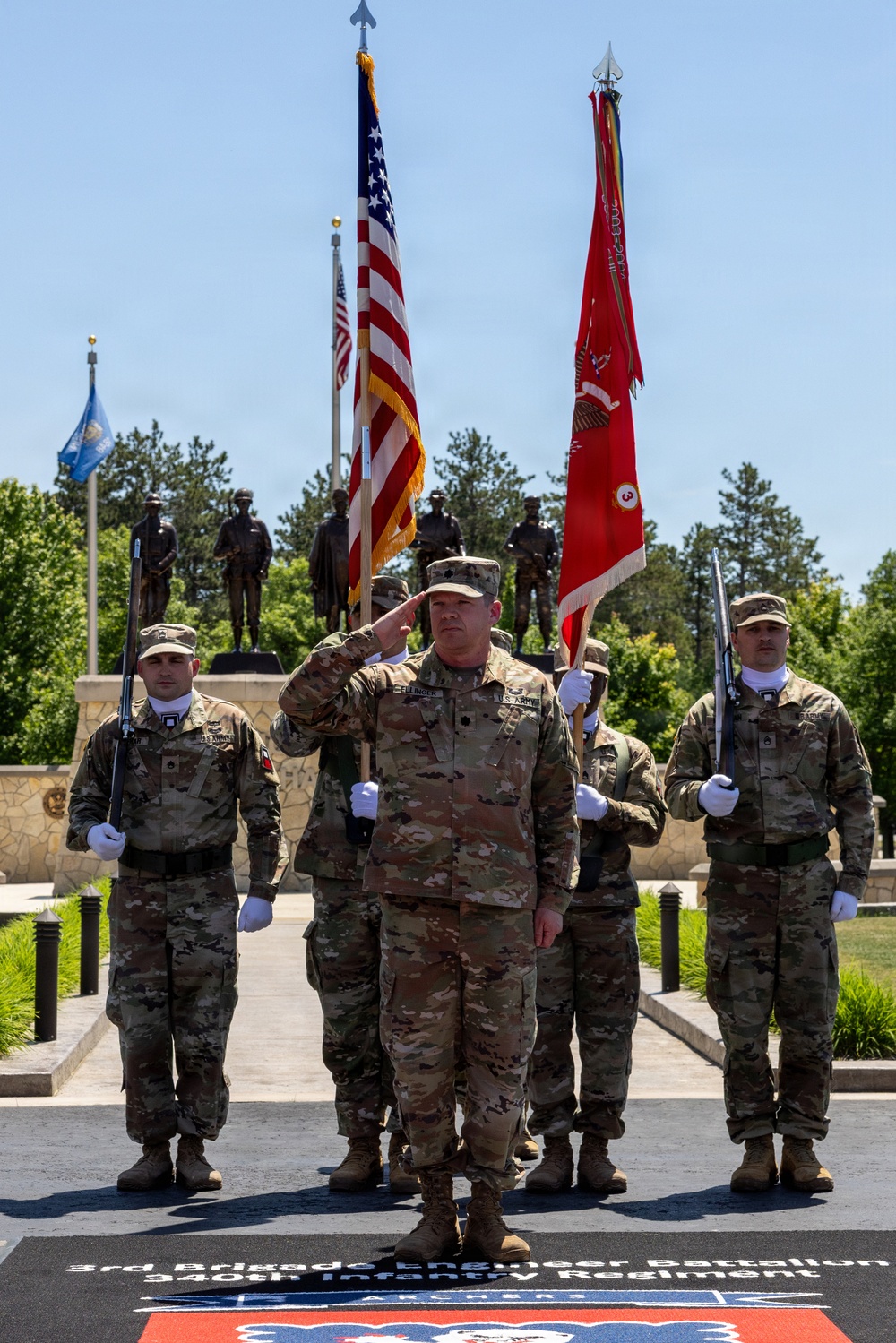 Incoming Commander Salutes Brigade Commander