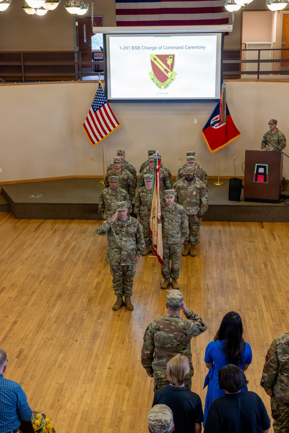 Incoming Commander Salutes Brigade Commander