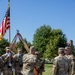 Incoming Commander Passes Guidon to CSM