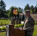 Incoming Commander Speaks to Audience