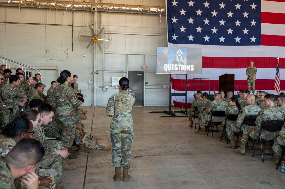 CMSAF Wolfe visits Beale AFB